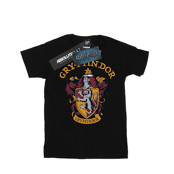 Harry Potter T-shirt i bomull för flickor, Gryffindor, 5-6 år, svart Black 5-6 Years