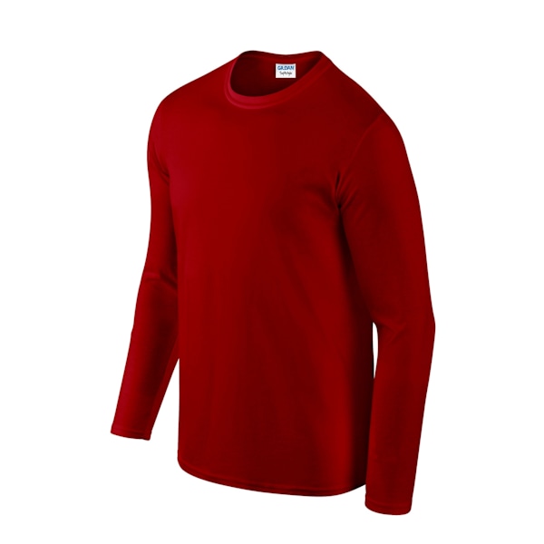 Gildan Unisex Vuxen Softstyle Enfärgad Långärmad T-shirt M Röd Red M