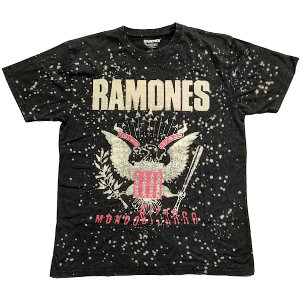 Ramones Unisex Vuxen Eagle Splattered T-Shirt M Svart Black M