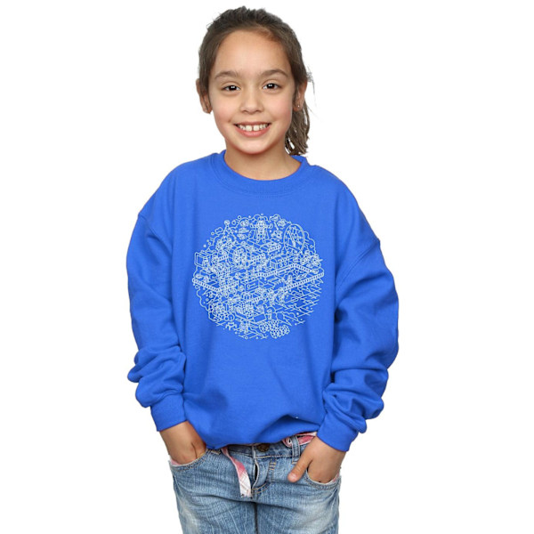 Star Wars Girls Jul Dödsstjärnan Sweatshirt 9-11 År Roya Royal Blue 9-11 Years