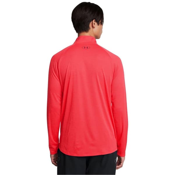 Under Armour Herr Tech Textured Half Zip Tröja M Racing Red Racing Red M
