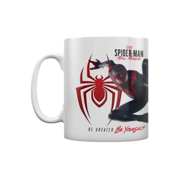Spider-Man Iconic Jump Miles Morales Mugg En Storlek Vit/Svart/Röd White/Black/Red One Size