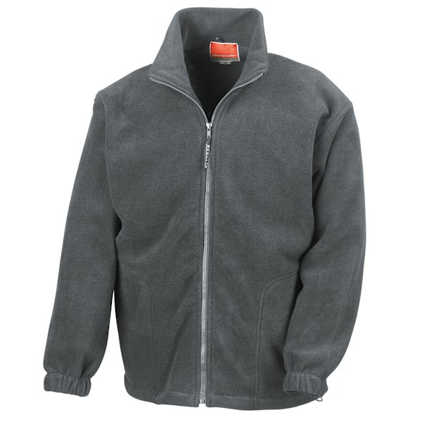 Result Herr Full Zip Active Fleece Anti Pilling Jacka L Oxford Oxford Grey L