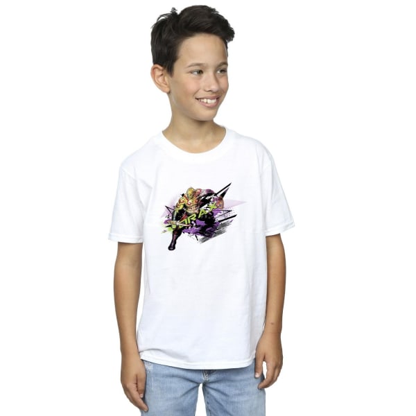 Marvel Boys Guardians Of The Galaxy Abstract Drax T-Shirt 7-8 år White 7-8 Years