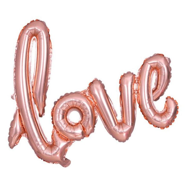Realmax Script Ballong 22in Roséguld Rose Gold 22in