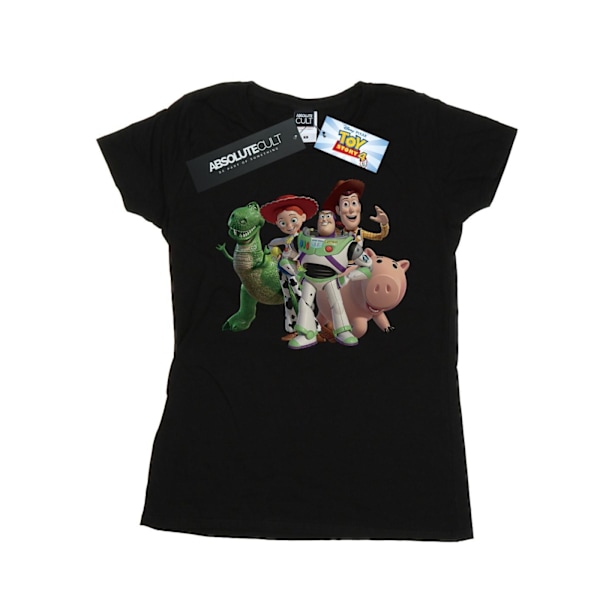 Disney Dam/Kvinnor Toy Story 4 Grupp Bomull T-shirt XL Svart Black XL