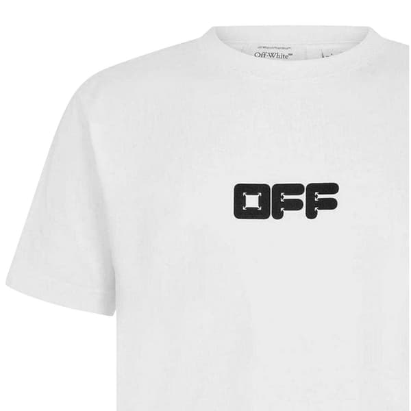 Off White Herr Bomull Slim T-Shirt XXL Vit White XXL