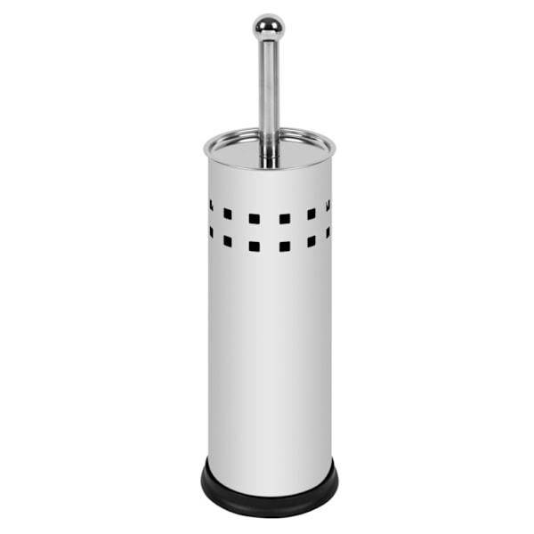 SupaHome Toalettborsthållare i Rostfritt Stål One Size Silver Silver One Size