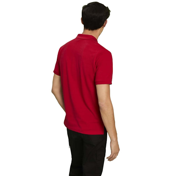Asquith & Fox Herr Enfärgad Kortärmad Pikétröja 3XL Körsbärsröd Cherry Red 3XL