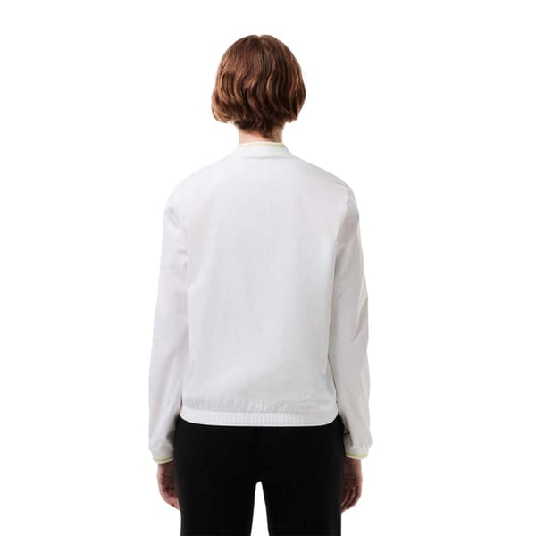 Lacoste Dam/Kvinnor Text Regular Topp 12 UK Vit White 12 UK