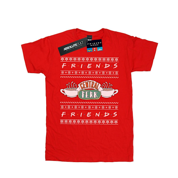 Friends Fair Isle Central Perk T-shirt XXL Röd Red XXL