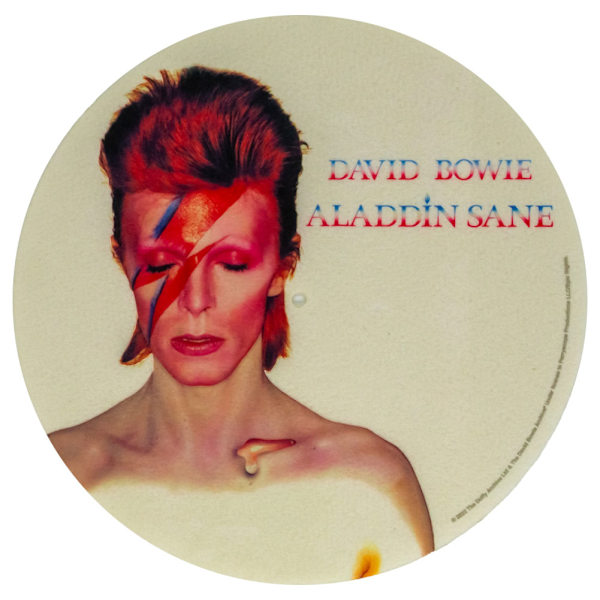 David Bowie Skivspelare Slipmat One Size Vit White One Size