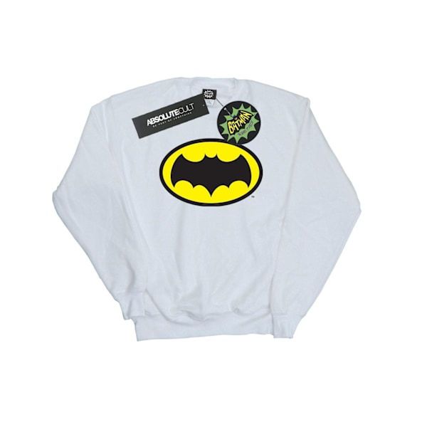 DC Comics Dam/Kvinnor Batman TV-serie Logotyp Sweatshirt L Vit White L