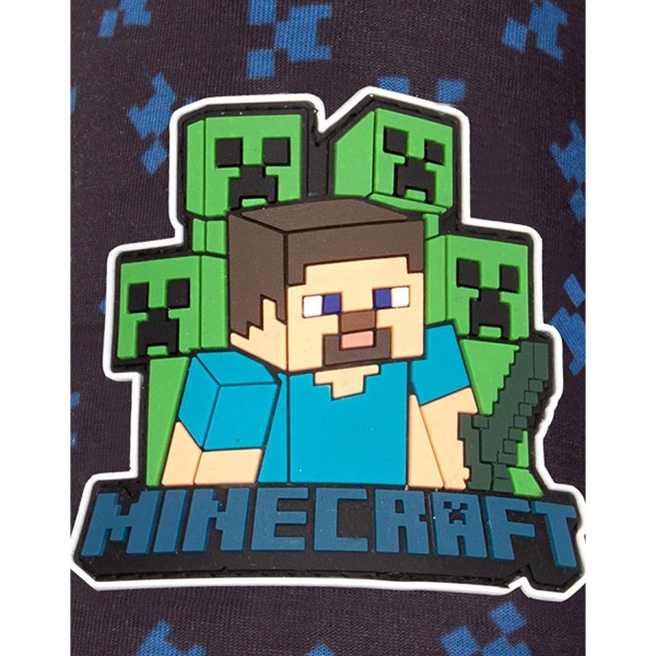 Minecraft Official Boys Surrounded Slippers 2 Junior UK Blue Blue 2 Junior UK