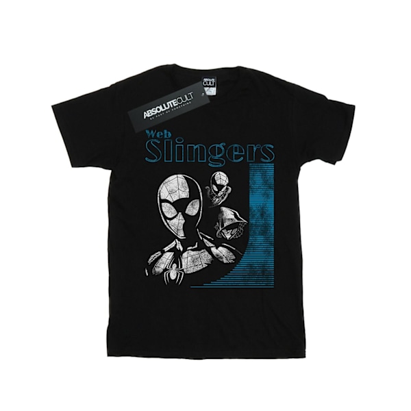 Marvel Girls Spider-Man Web Slingers Bomull T-shirt 5-6 år B Black 5-6 Years