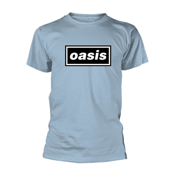 Oasis Unisex Vuxen Decca Logotyp T-shirt L Blå Blue L