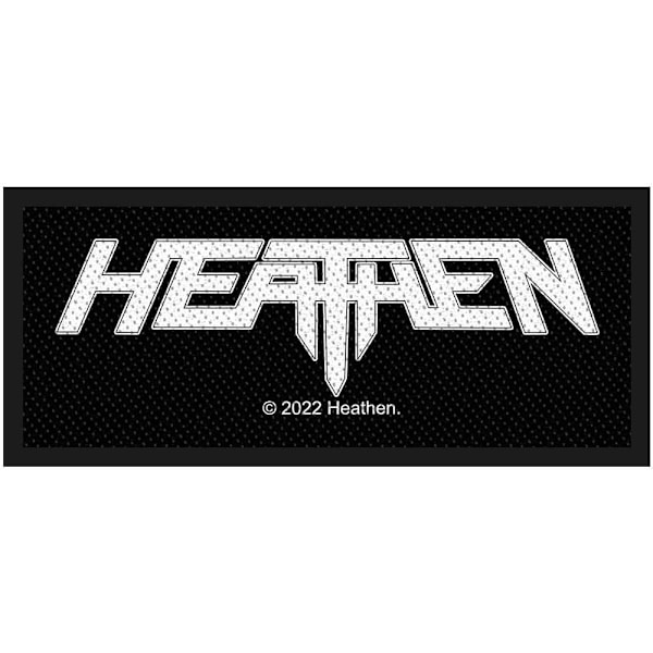 Heathen vävd logotyplapplikation One Size Vit/Svart White/Black One Size