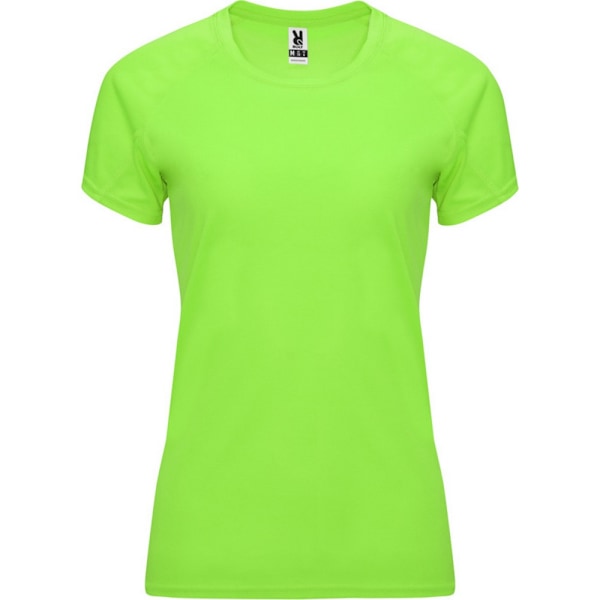 Roly Dam/Kvinnor Bahrain Kortärmad Sport T-shirt M Fluor Fluorescent Green M