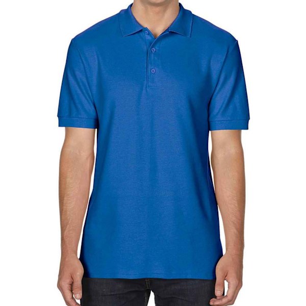 Gildan Herr Dubbel Piqué Poloskjorta M Royal Blue Royal Blue M