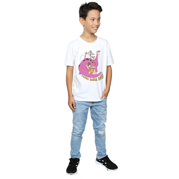 The Flintstones Boys Yabba Dabba Doo T-Shirt 5-6 år Vit White 5-6 Years