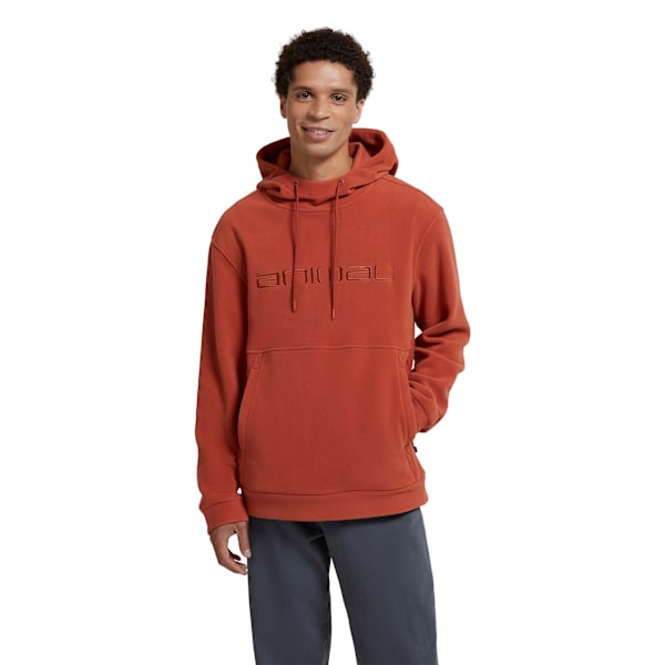 Animal Herr Louis Fleece Hoodie XS Orange Orange XS
