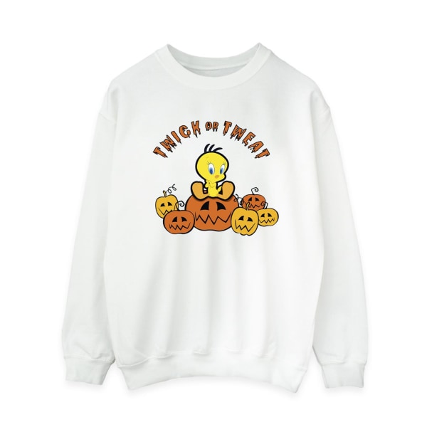 Looney Tunes Twick or Tweat tröja för dam/dam XL Vit White XL