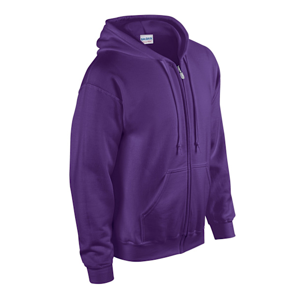 Gildan Unisex Adult Heavy Blend Full Zip Full Zip Hoodie L Purp Purple L