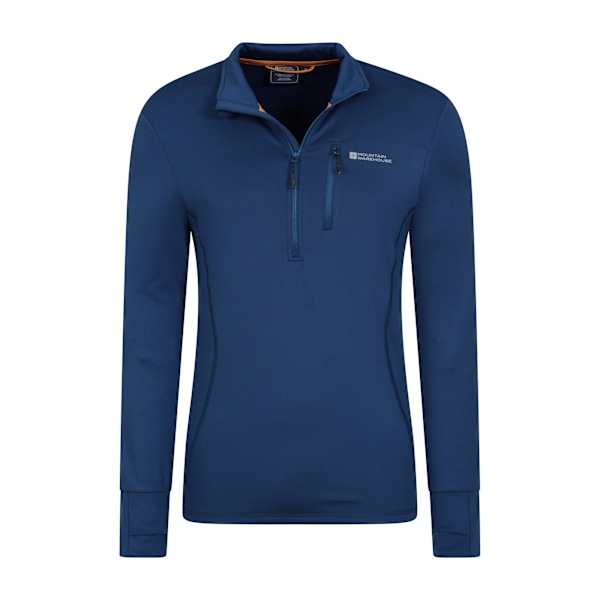 Mountain Warehouse Herr Marathon Fleece Top XS Blå Blue XS