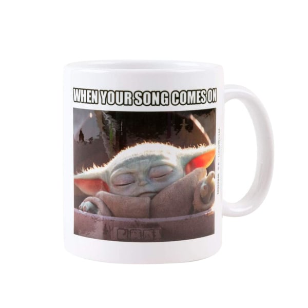 Star Wars: The Mandalorian When Your Song Come On Mug One Size White/Brown One Size