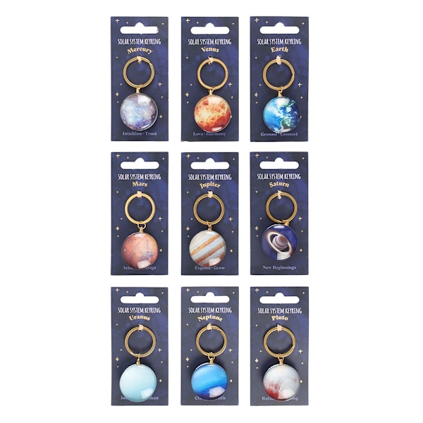 Something Different Sol System Nyckelring Set (Paket med 9) En Storlek Multicoloured One Size