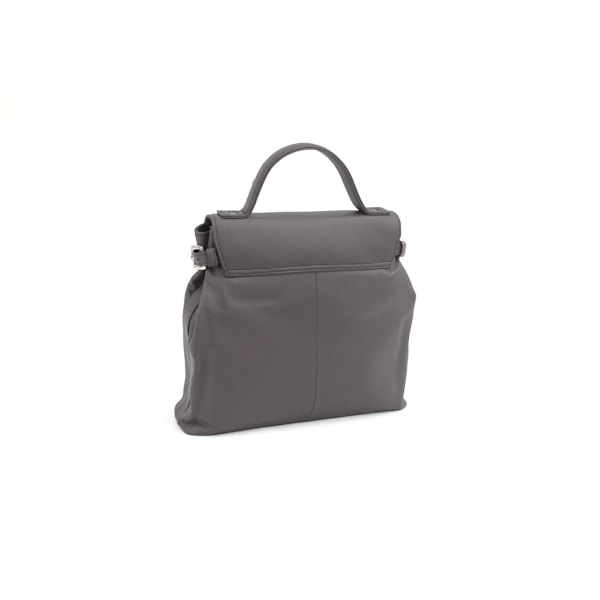 Eastern Counties Leather Katrina Läderhandväska med Spänndetaljer Black/Ivory One Size