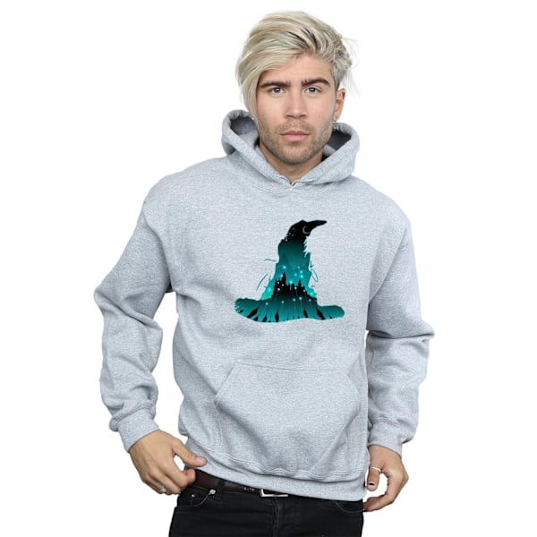Harry Potter Herr Hogwarts Silhouette Hoodie 3XL Sports Grey Sports Grey 3XL