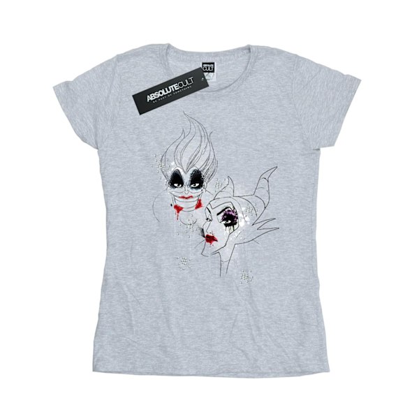 Disney Womens/Ladies Wicked Villains Bomull T-shirt M Sports Grå Sports Grey M