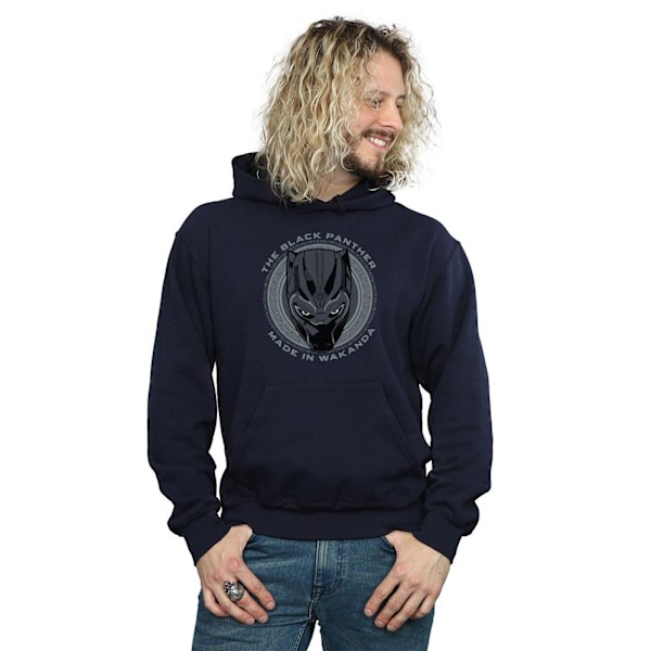 Black Panther Herr Made In Wakanda Bomullströja M Marinblå Navy Blue M