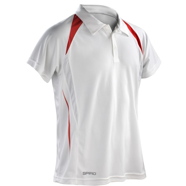 Spiro Herr Team Spirit Poloskjorta S Vit/Röd White/Red S