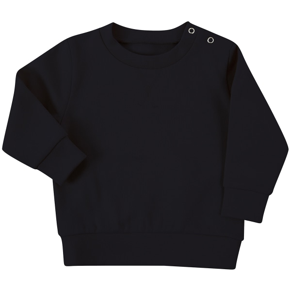 Larkwood Baby Sustainable Sweatshirt 0-6 månader Svart Black 0-6 Months
