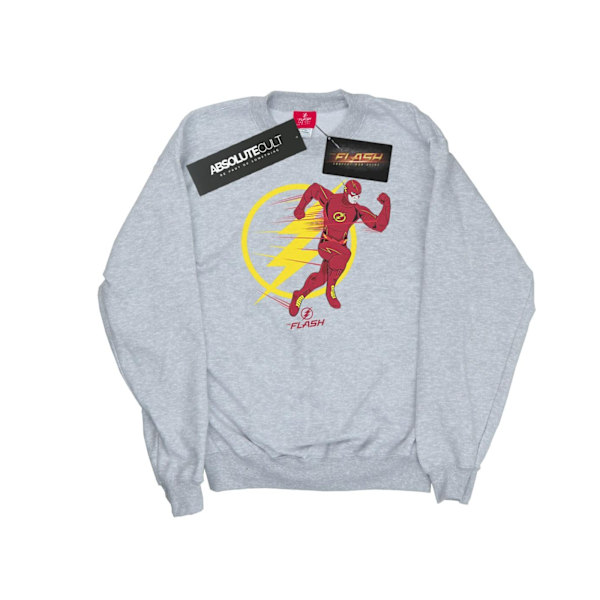 DC Comics Dam/Kvinnor The Flash Running Emblem Sweatshirt XL Sports Grey XL