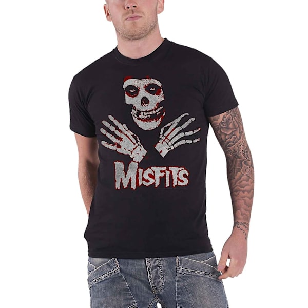 Misfits Barn/Kids Hands Bomulls T-shirt 9-10 År Svart Black 9-10 Years