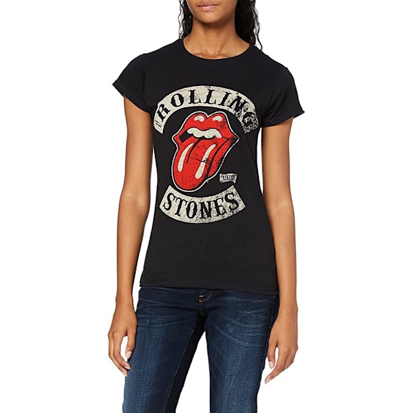 The Rolling Stones Dam/Damer Tour 1978 Bomull T-shirt XL Svart Black XL