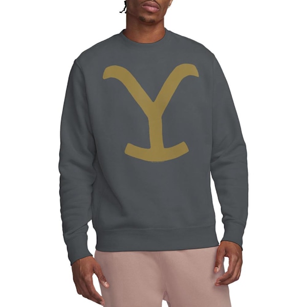 Yellowstone Unisex Vuxen Märkes Sweatshirt L Gråmelerad Charcoal L