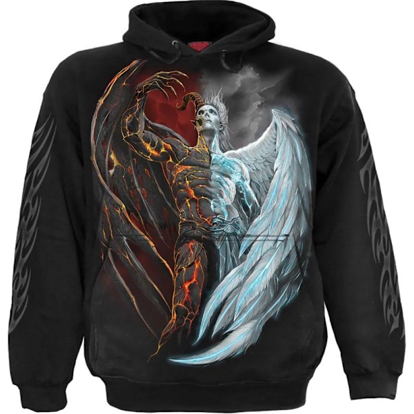 Spiral Direct Unisex Adult Divided Soul Hoodie M Svart Black M