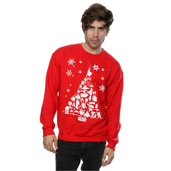 Star Wars Julgranströja för Män XL Röd Red XL
