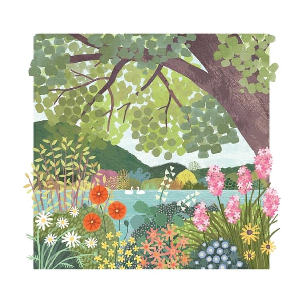 Tall Boy Prints Svan Tryck 60cm x 60cm Flerfärgad Multicoloured 60cm x 60cm