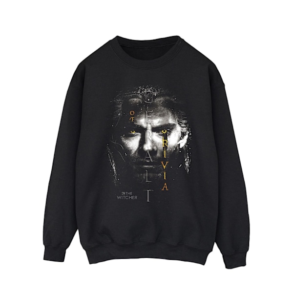 Netflix The Witcher Geralt Glowing Eyes Sweatshirt L Svart Black L