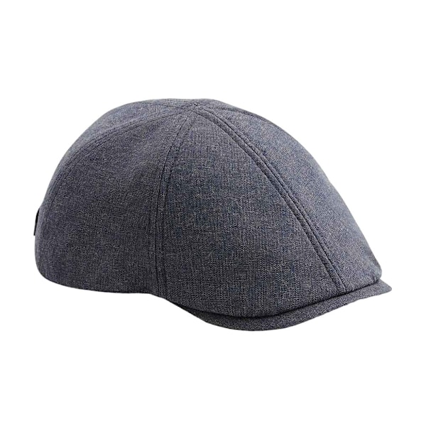Beechfield Linne Sommar Newsboy Cap En Storlek Blå Blue One Size