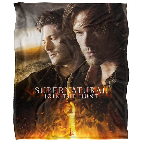 Supernatural Join The Hunt Flames Filt En Storlek Flerfärgad Multicoloured One Size