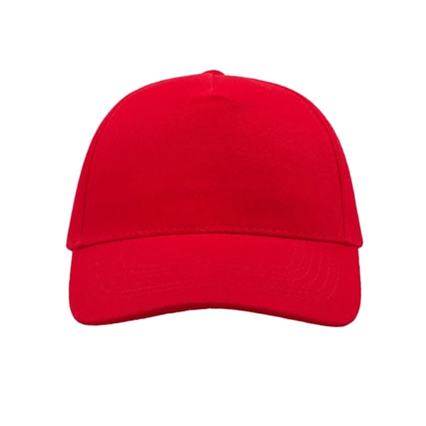 Atlantis Liberty Five Heavy Brush Cotton 5 Panel Cap One Size R Red One Size