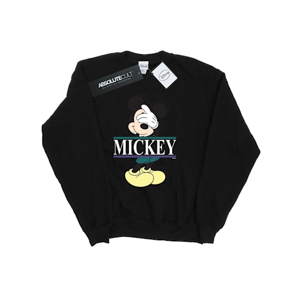 Disney Boys Mickey Mouse Letters Sweatshirt 7-8 år Svart Black 7-8 Years