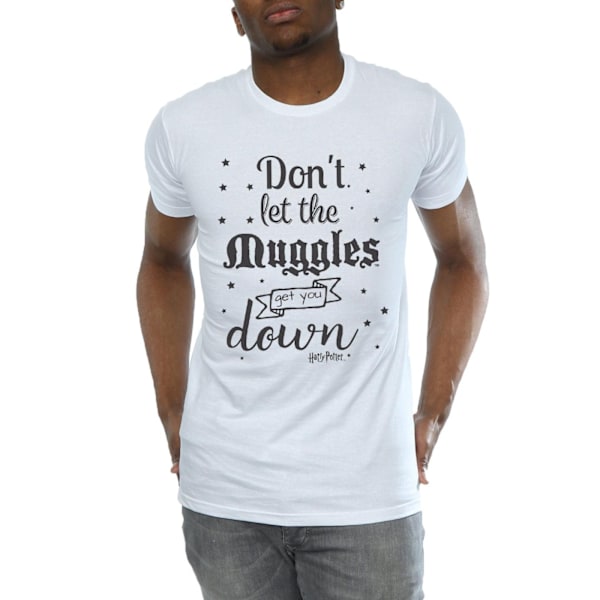 Harry Potter T-shirt för män - Don´t Let The Muggles - XL - Vit White XL