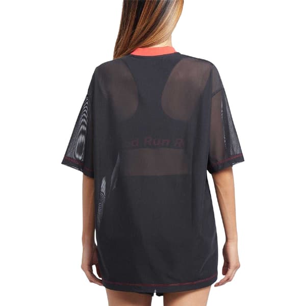 Red Run Dam/Dam Inky Mesh Oversized T-shirt M Svart Black M